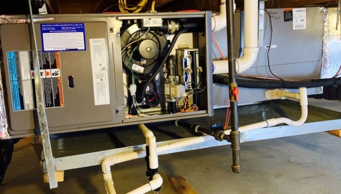 Furnace Getting Worked On